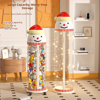 Užtrauktuku užsegama didelės talpos lėlių laikymo statinė vaikams, pliušinis žaislas, permatomas krepšelis, lėlių laikymo statinė