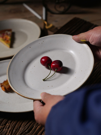 Jaapani stiilis keraamiline lääne toidutaldrik retro stiilis kivinõud loominguline ovaalne pikk taldrik B & B hotelli äriklassi roog salatitaldrik