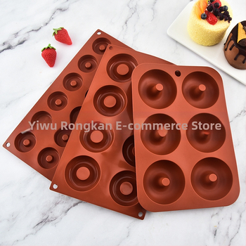 Silikónová forma na šišky, čokoládové sušienky, puding, pena, nástroje na pečenie, forma na tortu, 6, 8, 18 kusov