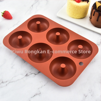 Φόρμα σιλικόνης για ντόνατς, μους για πουτίγκα σοκολάτας, εργαλεία ψησίματος, 6 ίσα, 8 ίσα, 18 ίσα, φόρμα κέικ