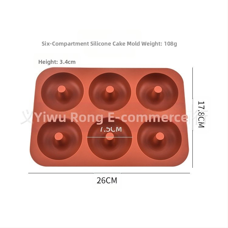 Silikónová forma na šišky, čokoládové sušienky, puding, pena, nástroje na pečenie, forma na tortu, 6, 8, 18 kusov