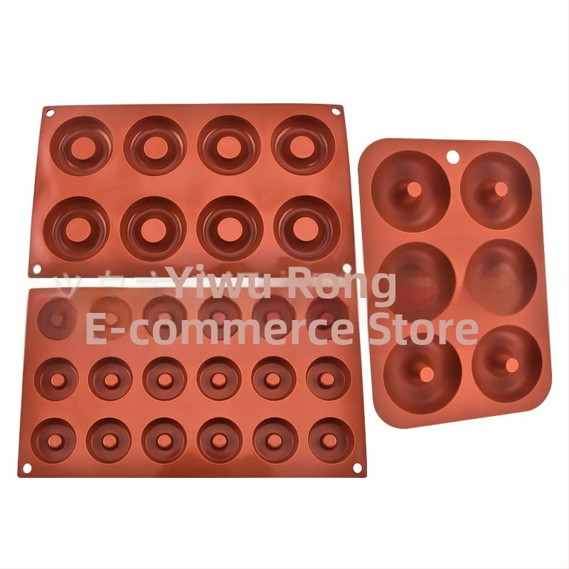 Silikónová forma na šišky, čokoládové sušienky, puding, pena, nástroje na pečenie, forma na tortu, 6, 8, 18 kusov