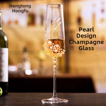 Piiriülene pärlmutterstiilis šampanjaklaas, luksuslik röstsaiaklaas, Instagrami stiilis kõrge väärtusega veiniklaas, majapidamiskokteiliklaas
