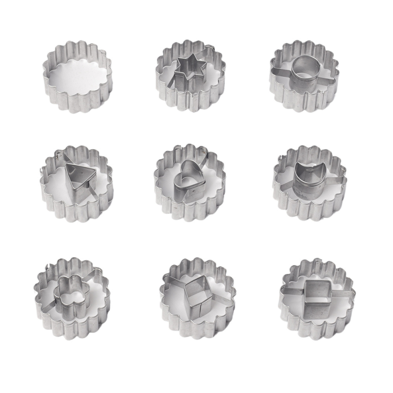 Laos Piiriülene roostevabast terasest võileivaküpsise vorm Armastusmoosi küpsisekoogi küpsetamise tööriistad
