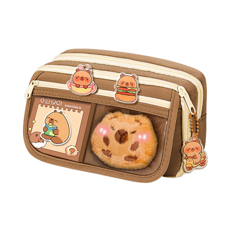 Калъф за моливи Capi Bar за жени с висока стойност Yan, голям капацитет, чанта за канцеларски материали за начално училище, чанта за моливи за деца в гимназията и момчета