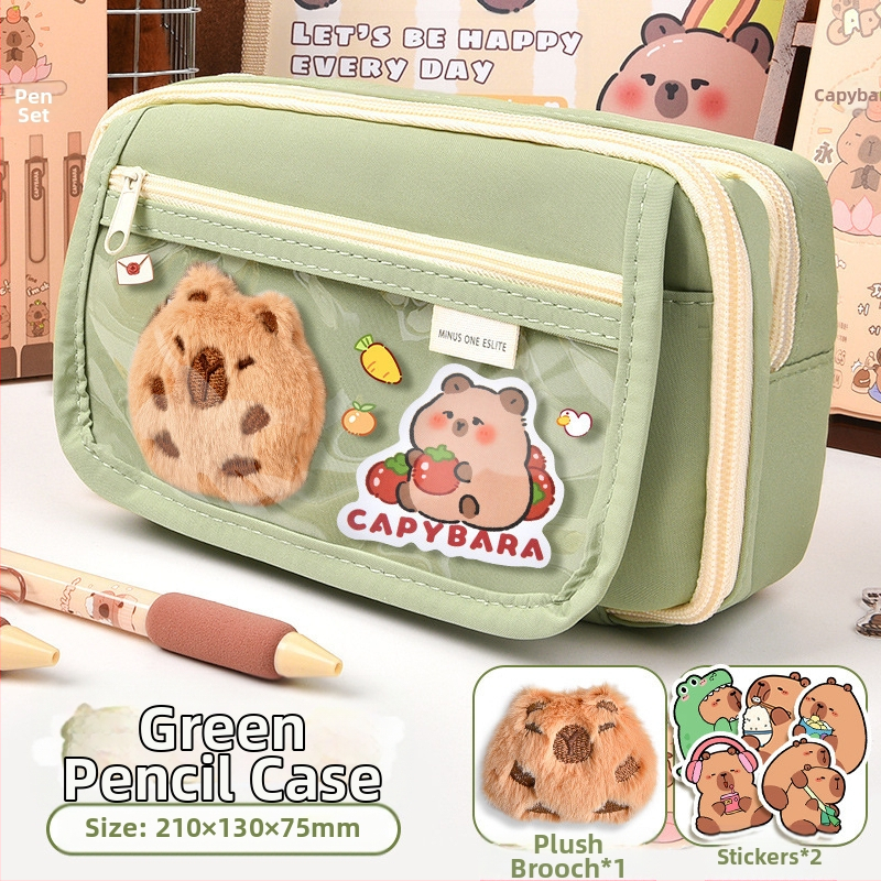 Калъф за моливи Capi Bar за жени с висока стойност Yan, голям капацитет, чанта за канцеларски материали за начално училище, чанта за моливи за деца в гимназията и момчета