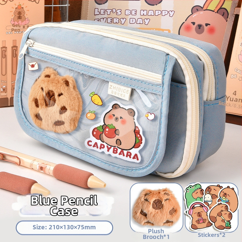 Калъф за моливи Capi Bar за жени с висока стойност Yan, голям капацитет, чанта за канцеларски материали за начално училище, чанта за моливи за деца в гимназията и момчета