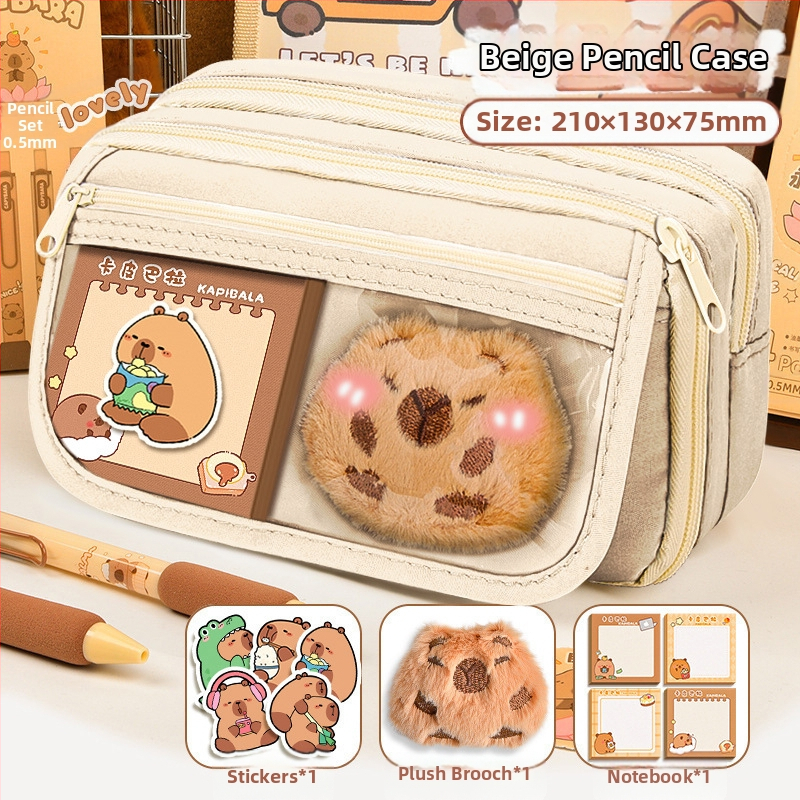 Калъф за моливи Capi Bar за жени с висока стойност Yan, голям капацитет, чанта за канцеларски материали за начално училище, чанта за моливи за деца в гимназията и момчета