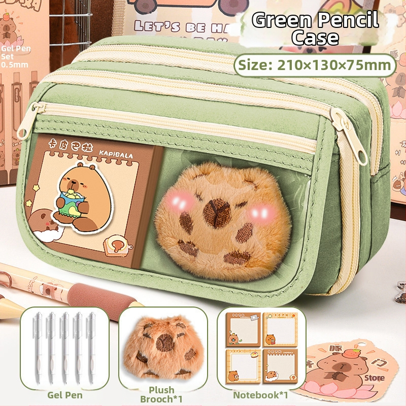 Калъф за моливи Capi Bar за жени с висока стойност Yan, голям капацитет, чанта за канцеларски материали за начално училище, чанта за моливи за деца в гимназията и момчета