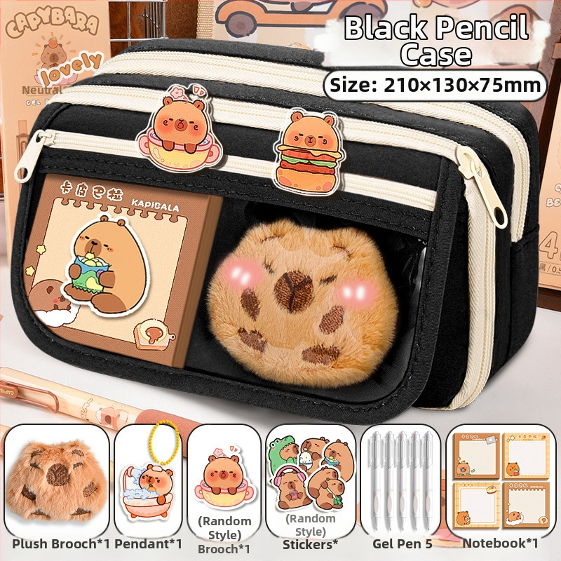 Калъф за моливи Capi Bar за жени с висока стойност Yan, голям капацитет, чанта за канцеларски материали за начално училище, чанта за моливи за деца в гимназията и момчета