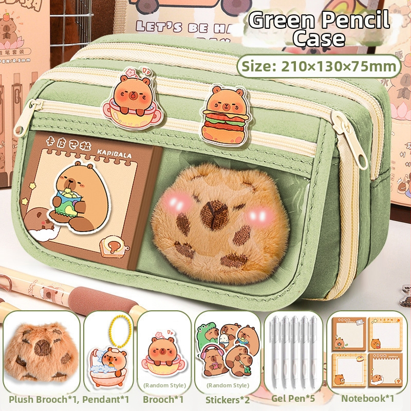 Калъф за моливи Capi Bar за жени с висока стойност Yan, голям капацитет, чанта за канцеларски материали за начално училище, чанта за моливи за деца в гимназията и момчета