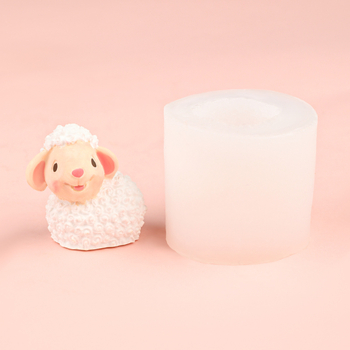 Πρόβατα Baat καλούπι σιλικόνης για μοντελοποίηση προβάτων με κόλλα ζάχαρης, τρισδιάστατο καλούπι διακόσμησης γύψου από ρητίνη