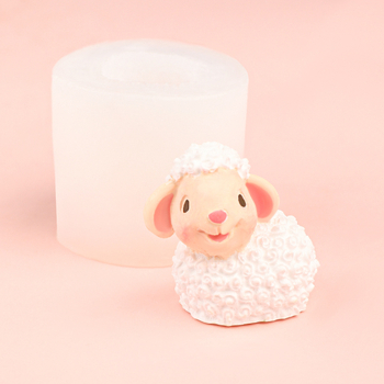 Πρόβατα Baat καλούπι σιλικόνης για μοντελοποίηση προβάτων με κόλλα ζάχαρης, τρισδιάστατο καλούπι διακόσμησης γύψου από ρητίνη