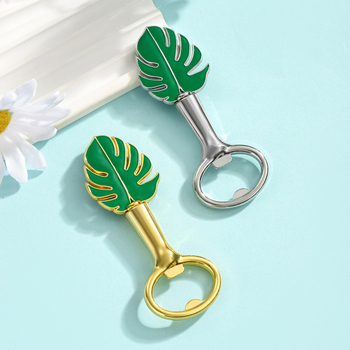 Deschizător de sticle New Leaf, deschizător de sticle de bere, cadou mic, pentru nuntă și petrecere de ziua de naștere, deschizător de capac din aliaj de zinc