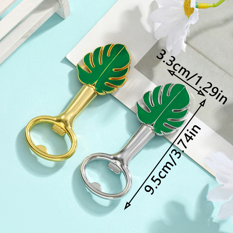 Deschizător de sticle New Leaf, deschizător de sticle de bere, cadou mic, pentru nuntă și petrecere de ziua de naștere, deschizător de capac din aliaj de zinc