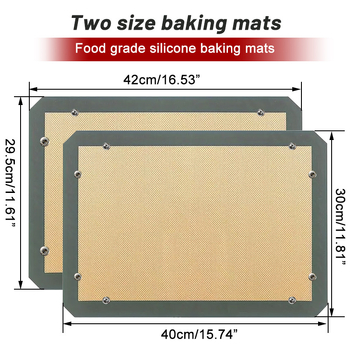 Φούρνος ψησίματος υψηλής θερμοκρασίας, χαλάκι ψησίματος για μπισκότα, μακαρόνια, αντιδιαβρωτικό χαλάκι, σιλικόνη από υαλοβάμβακα με κουμπιά