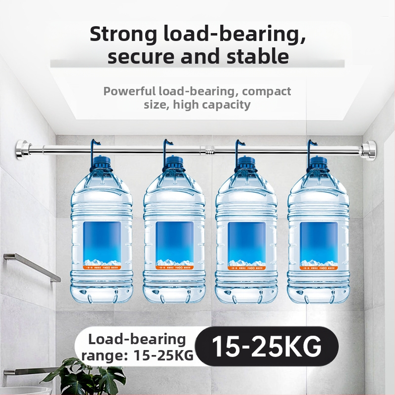 Ексклузивно за трансгранично снаждане на телескопичен прът, неперфориран прът от неръждаема стомана, прът за завеса за душ, прът за завеса за врата, прът за сушене на дрехи, прът за завеса за гардероб