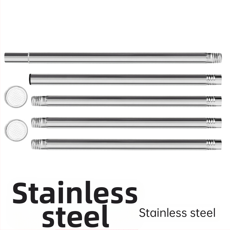 Piiriülene eksklusiivne teleskoopvarda, perforeerimata roostevabast terasest dušikardina varda, uksekardina varda, riiete kuivatusvarda, garderoobi kardinapuu ühendamiseks