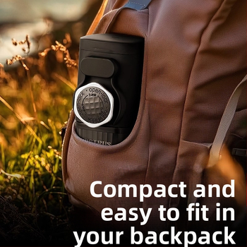 Rankomis presuotas kavos aparatas, pusiau automatinis, pneumatinis, nešiojamas, lauko kelionių kavos aparatas.