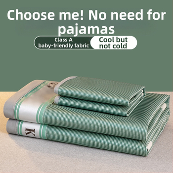 Vasarinis vasaros kilimėlis, ledo šilko kilimėlis, skalbiamas oro kondicionavimo kilimėlis, trijų dalių komplektas, studentų bendrabučio vienvietis sulankstomas vasaros kilimėlis, didmeninė prekyba