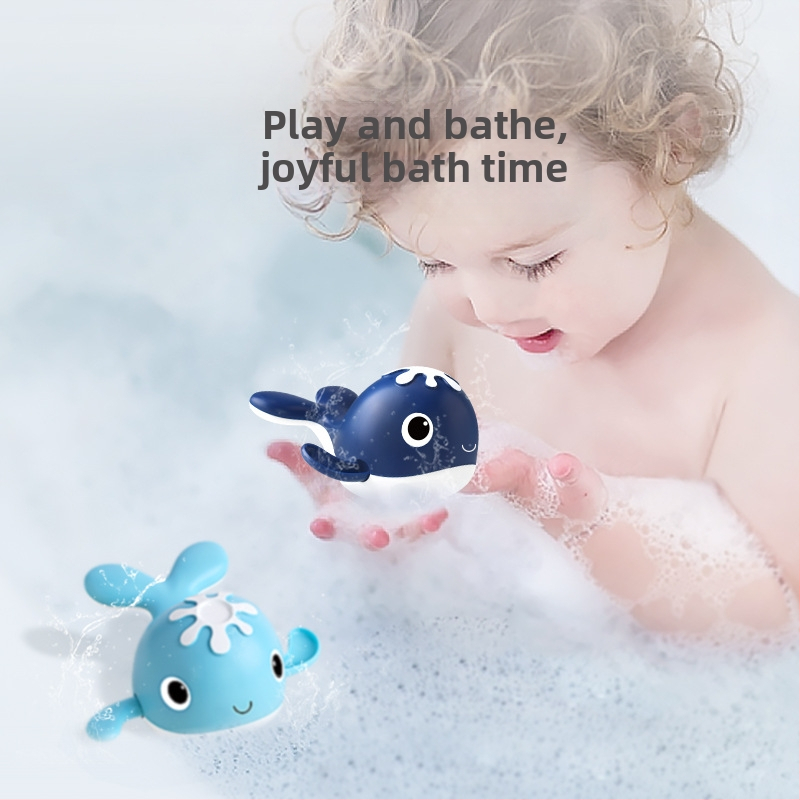 Трансграничен бебешки навиващ се воден кит навиващ се плуващ кит за баня магнитен комплект за риболов играчка за къпане във вода