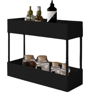 Dvisluoksnė laikymo lentyna virtuvei, prieskonių laikymo lentyna, kanalizacijos lentyna, tualeto kambario, svetainės laikymo lentyna, daugiafunkcinė apatinės kriauklės laikymo lentyna