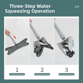 Liblikmopp käed-vabad majapidamispuhastus üheastmeline kuiv- ja märgpuhastus kaheotstarbeline laiskmopp põrandamopp õpilasele Xiliang