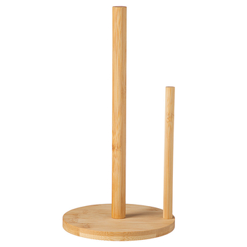 Θήκη για χαρτομάντιλα κουζίνας από μπαμπού, βραχίονα από μασίφ ξύλο, δημιουργικό, μη διάτρητο, ρολό χαρτιού, κάθετο ράφι αποθήκευσης