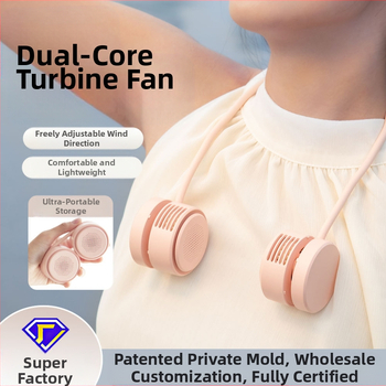 Új stílusú nyakventilátor egyszerű tömlős összecsukható töltőventilátor kültéri sportokhoz hordozható kis ventilátor