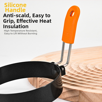 sandėlyje nerūdijančio plieno kiaušinių žiedas apvalus nepridegantis kiaušinių omletas nepridegantis omleto formelių rinkinys nepridegantys virtuvės prietaisai