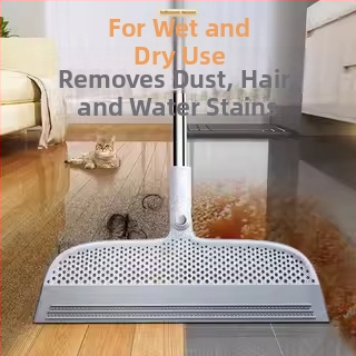 Mătură magică de uz casnic, mătură de toaletă din silicon, răzuire a podelei, mătură de baie multifuncțională, răzuire a podelei, ștergător