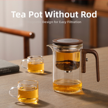 Arbatos kvadratinis strypas Nemokamas arbatinukas Tingų žmonių arbatos rinkinys Arbatos vandens atskyrimo puodelis Stiklinis vandens puodelis Plaukiojantis puodelis