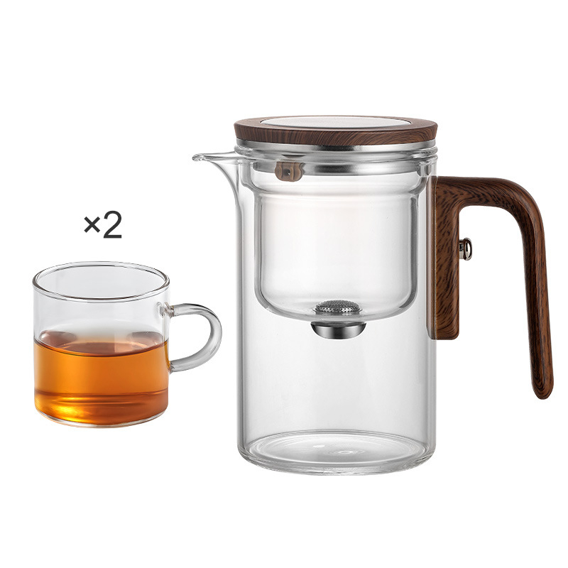 Arbatos kvadratinis strypas Nemokamas arbatinukas Tingų žmonių arbatos rinkinys Arbatos vandens atskyrimo puodelis Stiklinis vandens puodelis Plaukiojantis puodelis