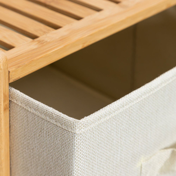 ♀ Μονόχωρο ντουλάπι αποθήκευσης τύπου υφάσματος με συρτάρι Ντουλάπι αποθήκευσης που εξοικονομεί χώρο Παιδικά ρούχα Σπίτι