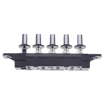 Петпозиционен бутонен превключвател, лампа, черна машина, петстепенен сребърен ключ