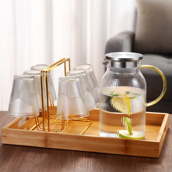 Šaltas virdulys su dideliu borosilikatinio stiklo kiekiu, vėsus virdulys, buitinis sutirštintas šaltas virdulys, atsparus aukštai temperatūrai ir karščiui, paprastas permatomas šaltas virdulys