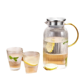 Šaltas virdulys su dideliu borosilikatinio stiklo kiekiu, vėsus virdulys, buitinis sutirštintas šaltas virdulys, atsparus aukštai temperatūrai ir karščiui, paprastas permatomas šaltas virdulys