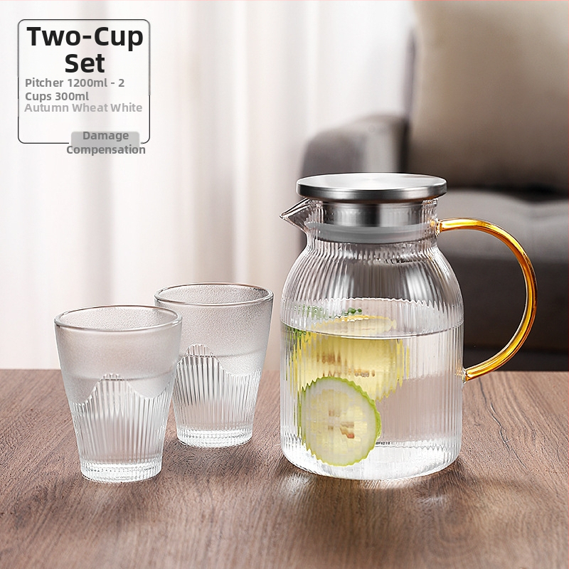 Šaltas virdulys su dideliu borosilikatinio stiklo kiekiu, vėsus virdulys, buitinis sutirštintas šaltas virdulys, atsparus aukštai temperatūrai ir karščiui, paprastas permatomas šaltas virdulys