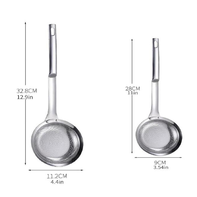 Naujas tarpvalstybinis nerūdijančio plieno aliejaus atskyrimo sriubos šaukštas, aliejaus filtro atskyrimo kiaurasamtis, putojimo šaukštas, likučių atskyrimas, putojimo sutirštinto aliejaus nugriebimo šaukštas