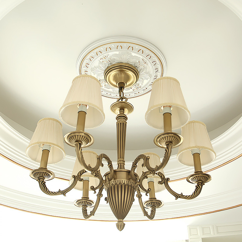 Plastikust terasest lambipaneel PU lae dekoratiivne laeketas kipsist ümmargune lambipaneel ehitusmaterjalist dekoratiivne lambipaneel