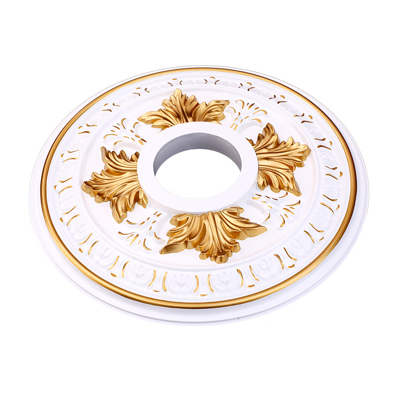 Plastikust terasest lambipaneel PU lae dekoratiivne laeketas kipsist ümmargune lambipaneel ehitusmaterjalist dekoratiivne lambipaneel