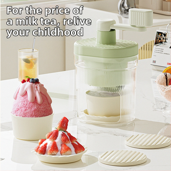 Μηχανή ξυρίσματος πάγου, αποσυνδεδεμένη, μικρός χειροκίνητος θραυστήρας πάγου, οικιακή μηχανή παραγωγής χειροκίνητης λείανσης άμμου, συνεχής μηχανή πάγου άμμου