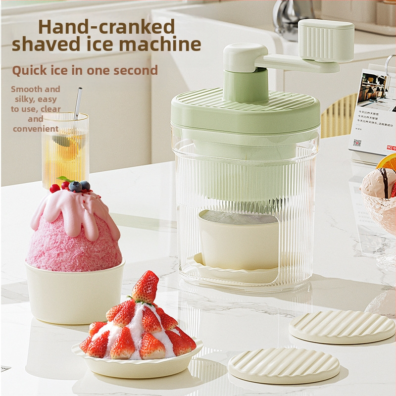 Jégborotválkozó gép, áramtalanított, kis kézi jégzúzó, háztartási kézzel hengerelt, simított homokkészítő gép, folyamatos homokjégkészítő