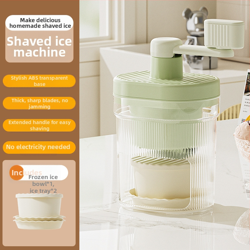 Jégborotválkozó gép, áramtalanított, kis kézi jégzúzó, háztartási kézzel hengerelt, simított homokkészítő gép, folyamatos homokjégkészítő