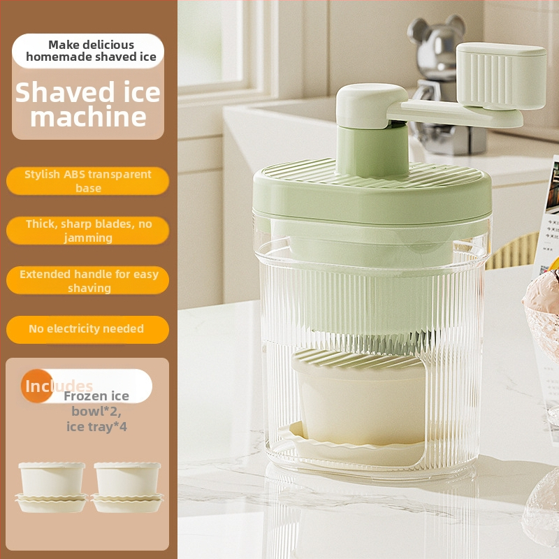 Jégborotválkozó gép, áramtalanított, kis kézi jégzúzó, háztartási kézzel hengerelt, simított homokkészítő gép, folyamatos homokjégkészítő