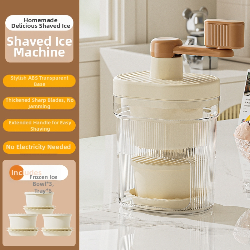 Jégborotválkozó gép, áramtalanított, kis kézi jégzúzó, háztartási kézzel hengerelt, simított homokkészítő gép, folyamatos homokjégkészítő