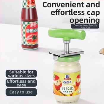 Πολυλειτουργικό ανοιχτήρι κονσερβών χονδρικής κουζίνας δοχείο καπάκι Twister περιστρεφόμενο ρυθμιζόμενο ανοιχτήρι μπουκαλιών από ανοξείδωτο χάλυβα εξοικονόμησης εργασίας