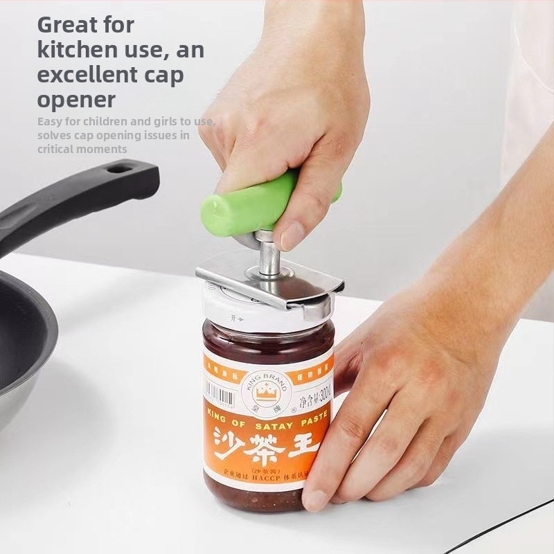 Multifunkcionális konzervnyitó nagykereskedelmi konyhai konzervkupak-csavaró forgatható, állítható munkaerő-megtakarító népszerű rozsdamentes acél palacknyitó