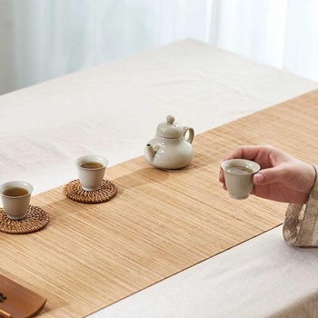 Uus Hiina zen-teematt, laudlina, soojusisolatsioonimatt, söögilauamatt, veekindel kuivpruulimislaud, teelaud, laualipp, riidest teelipu kudumine