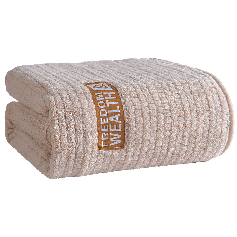 Naujas sutirštintas ypač didelis koralų vilnos kukurūzų grotelių vonios rankšluostis suaugusiems, buitinis, greitai džiūstantis, be pūkelių rankšluostis